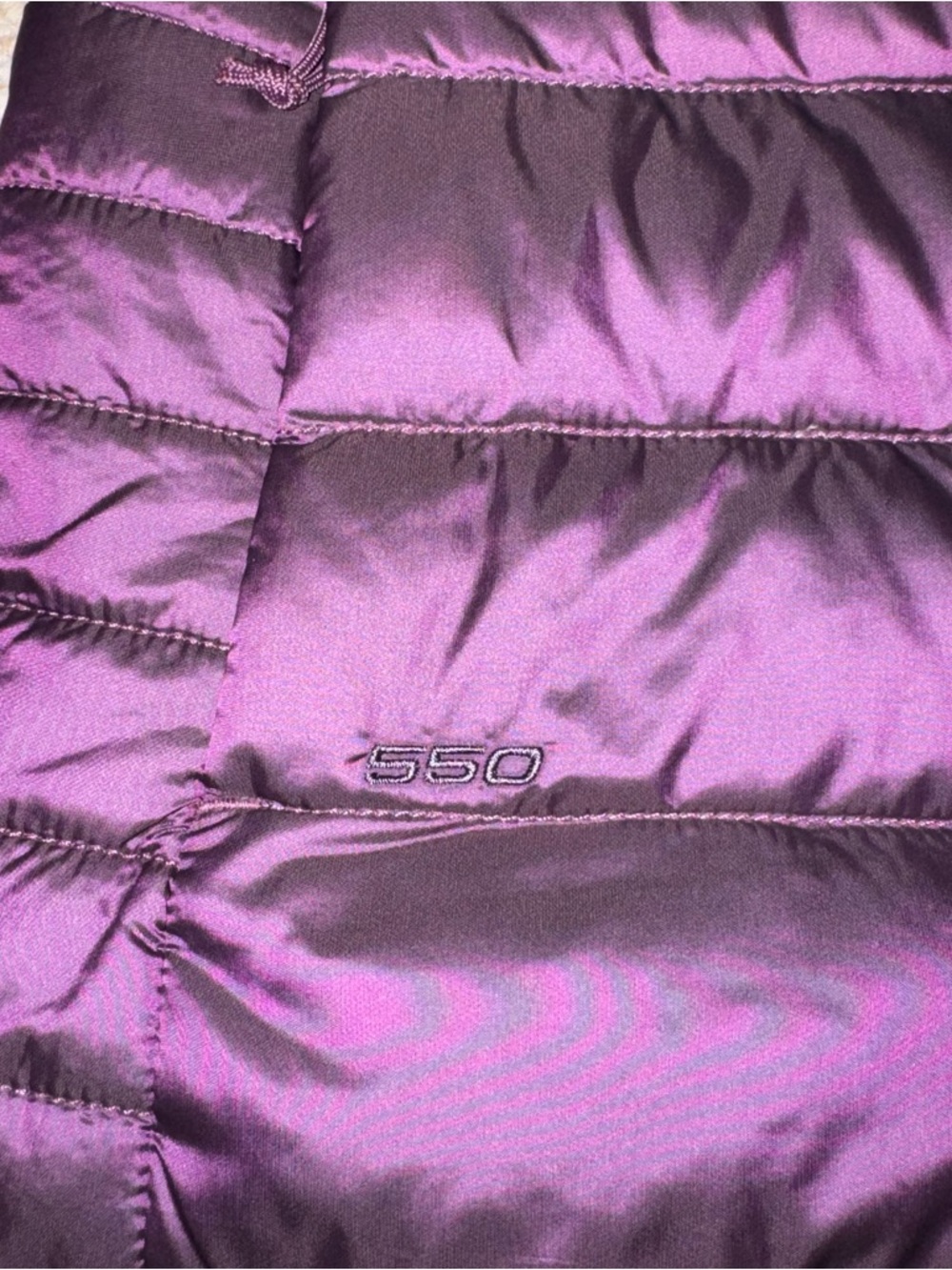 NWT The North Face Sz S ACONCAGUA  Down Puffer Vest Women’s Purple BlackBerry - Picture 4 of 10
